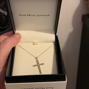 Gold cross necklace